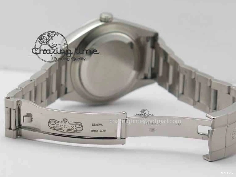 MiroTime 0217 TimelessDesign Oyster Perpetual 39mm 114300 BP Maker Best Edition Blue Dial On SS Bracelet A 3637